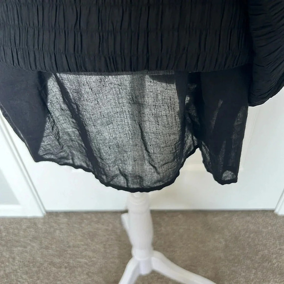 NWT Charlie Holiday Anthropology Isla Mini Dress Size 2 Black Textured - Picture 15 of 17